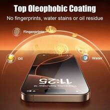 4 Packs Apple Mobile Phone Full Screen HD Anti-Drop Tempered Glass Protective Film Compatible With Iphone 17 17 Pro 17Promax 16 Pro Max 16 16 Pro 16 Plus 15 Pro Max 15 15 Pro 15 Plus 14 Pro Max 14 Pro 14 Plus 14 13 Pro Max 13 13 Pro 12 11 Protective Film