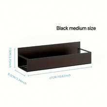 1/2 件套磁性侧置物架，适用于冰箱和洗衣机 - 无需钻孔即可轻松安装，光滑的黑色金属饰面，壁挂式香料收纳架，非常适合洗衣必需品