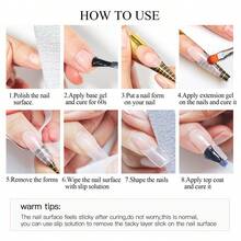 Mtssii 1罐100毫升UV/LED固化延长胶，乳白色、透明色、裸色、粉色、亚克力水晶色，持久可卸，适用于美甲DIY设计 - 彩色 - 查看 9