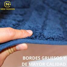 Alfombra decorativa azul antideslizante suave tacto NF0140107 hogar sala recámara cocina dormitorio textil lavable diseño clásico resistente duradero protección pisos colores vivos - Azul - Ver 8