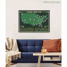 Scratch Off, All US States, Large 28x16.5 Travel Map. Places I've Been Map World Poster Scratch Off Map. Accessories Tube - US Football Stadiums - View 7