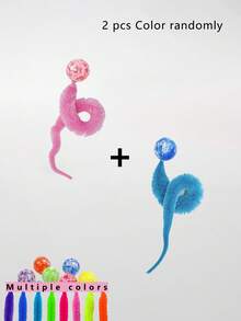 Juguete Para Gato En Forma De Oruga Con Bola Elástica Para Auto-entretenimiento