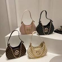 Bolsos de hombro para mujer, ligeros, de piel sintética, elegantes, con cremallera superior.