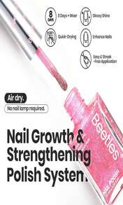 Beetles Fall Nail Polish Set P180, 6 Color Red Yellow Green Quick Air Dry Nail Polish, Natural Nail Lacquer Manicure DIY Nail Art Salon Christmas Gift For Women - 巧克力棕 - 查看 2