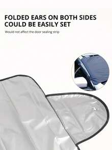 1pc Winter Car Windshield Snow Cover, Front Windshield Anti-Snow Protector, Frost Windshield Window Sunshade, 4-Season Universal, Blocks Snow, Ice And Sunlight - Multicolor - View 2