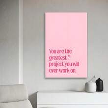 Framed Motivational Quotes Canvas Poster, Art Deco Modern Style Wall Art, Ink Letter Print Affirmation Poster. Idea Gift For New Year, Thanksgiving Day, Christmas, For Room Decor, Kitchen Decor, Living Room Painting, Halloween Decor, Bathroom Decor, Home Decor, Wall Decor, Bedroom Decor. - Framed - View 2