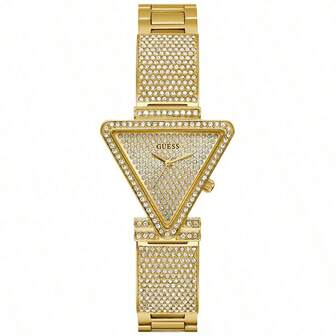 Guess 女士三角形表盘。闪亮表身，奢华淑女风设计。适合日常佩戴。GW0644L1/GW0644L2