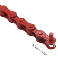 Bicycle BMX Road Bike 1/2"X 1/8" Fixied Chain Single Speed 96 Link Red