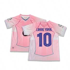 25/26 New Barcelona -Fan Edition- Footballjersey -Short Sleeve -PinkSpecialEdition-Casual Jersey-Quick Dry Footbaljersey-Unisexsoccer Jersey