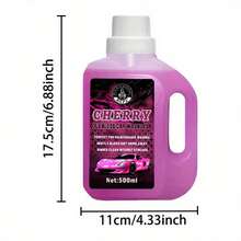 500ml Concentrated Foaming Car Wash Liquid, Pink Foam Formula, High Foam, Suitable For Black & White Car Paint, Water Wax Protection, Mirror-Like Finish, Compatible With Foam Gun & Bucket Washing, All-In-One Car Care Solution