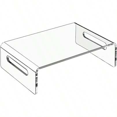 Monitor Stand Riser Acrylic Monitor Stand For Computer Laptop Printer Notebook Premium Clear Laptop Stand Acrylic Monitor Riser For Home Office 1 Pack Monitor Stand Riser