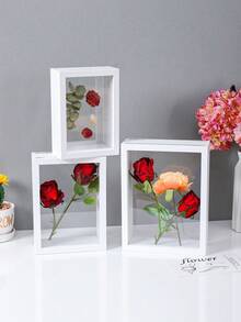 1 件干花展示架，经典桌面收纳盒，适用于客厅、卧室、办公桌装饰，贝壳、干花、叶子标本储存和艺术展示，是送给朋友、家人和爱人的创意礼物 - 彩色 - 查看 4