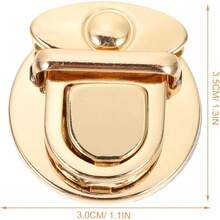 EstiloTEHAUX 10 Piezas Hebillas De Cierre Para Bolsos, Broches MetáLicos Para Bolsa, Cerradura De Hebilla Para Bolsas, Accesorios De Bricolaje De AleacióN, Clips Para Correas, Herrajes Para Hacer BolsosVersióN Mejorada - 1 - Ver 3