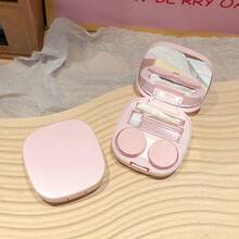 1PC Contact Lens Case, Travel Size Cute Colored Contact Lens Applicator Removal Tool Kit With Mirror Solution Bottle For Daily Outdoor Use - ngẫu nhiên - Xem 7