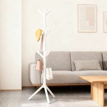 Perchas irregulares de suelo fáciles de montar, perchas de hierro forjado para oficina, perchas verticales para dormitorio y perchas para vestíbulo.