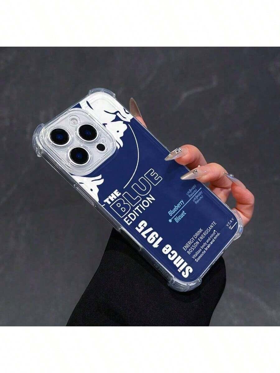Stylish Red Ins B-Bulles Blue Since 1975 For IPhone 17promax/17air 16Promax, 16 15Pro 14PLUS 13 12Pro 11 Pro Max A15 A35 A55 S24 A16 S25 Shockproof Transpart Soft Back Case202520120252025 - Trong sáng - Xem 1