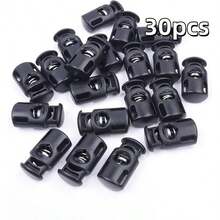 20/30/40/50/100 Stück Einzelloch Kunststoff Kordelstopper, elastische Schnürsenkel Stopper, Kordelstopper Schnallen, elastische Kordel Handschuh Stopper, Kapuzen Clips