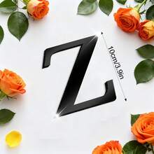 10/20厘米亚克力镜面墙贴，自带可移除字母：A-Z - 亚克力镜面层（带保护膜）+ 1厘米厚粘性泡沫背衬。双层设计营造3D效果；单层使用则呈现简约轮廓。非常适合定制姓名牌、办公室励志标语等。 - 黑色 - 查看 63