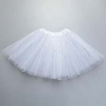 1 pieza Falda tutú de estrella de festival de princesa, adecuada para niñas de 3 a 8 años para actuaciones de baile de festival de princesa - Multicolor - Ver 14