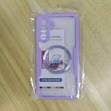 Hadaasi 1个紫色磁吸保护壳，内置屏幕保护膜，[兼容无线充电] 360°全方位防震手机壳 [亲肤材质，防滑设计] 防刮手机壳，兼容 17 Pro/17 Pro Max/Apple Air/17和Galaxy S25 Ultra - 紫色 - 查看 48