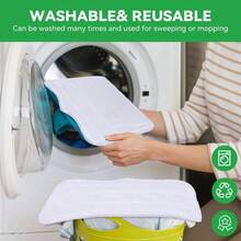 Steam Mop Pads Shark Steam Spray Mop S3101 S3251 SK460 SK410 S3101n2 S3250 SK435CO SK140 SK14, Washable Microfiber Cleaning Steamer Pads, White, 5Pack - S3101 Pads - 5pack - View 6