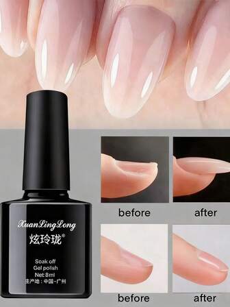 塑形平整底漆，指甲面漆，持久透明橡胶底漆，LED UV 强化指甲加固胶，填充凹凸指甲表面胶