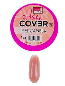 Piel Canela 1oz- Polvo Acrilico Make Cover 1 onza Fantasy Nails para aplicación de uñas esculturales y acrílico uso profesional - Caqui - Ver 5