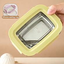 WORTHBUY 1 个 304 不锈钢分隔便当盒带盖，便携式密封防漏午餐盒，带隔间的保温午餐盒，水果沙拉食品储存容器，可用洗碗机、冰箱和微波炉清洗，适合学生和成人在家中、学校、宿舍、办公室、户外露营、野餐、旅行、上学时使用