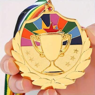 1/2pcs Premium Zinc Alloy Medal - Suitable For Sports & Outdoor Activities, Marathons, Competition Prizes, Christmas Parties And Decorations - Sports Accessories, Party Gifts, Awards, Durable Multi-Purpose, Perfect For Team Sports, Competitions, Basketball, Football, Gatherings, Festivals, Gifts For Men, Gifts For Women, Personalized Gifts, Small Business Gifts, New Year Parties