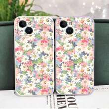 Season Flowers Phone Case 16 16E 15 14 13 12 11 X XR XS 8 6 6S Plus Pro Silicone Cover