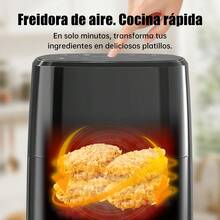 Freidora de aire saludable. Reduce 90% grasa. 8 funciones. 3.5L. Fácil limpiar - Negro (3,5 l) - Ver 5
