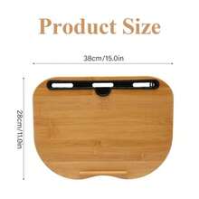 Lap Desk Portable Laptop Desk With Cushion Device Ledge Home Office Table Tray For Tablet Notebook Bed Sofa Travel Working Writing Drawing 38 * 28cm