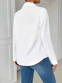 QIANZHIDU Plus Size Women Clothes Women Blouses Long Sleeve Shirt Plus Size Shirt Office Outfits For Women Work Tops Women Office Casual Outing Going Out Outfits Women Fall Women Clothes Back To School Clothes Easter Shirt Boyfriend Casual Wome Work Women Blousesn Outfits Vintage Shirts Teacher Outfits For Women Business Casual Woman Teacher