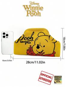[Disney] Cartoon Pattern Clutch Shoulder Bag, Detachable Chain Party Handbag, Shopping Daily Crossbody Bag, Can Store Daily Essentials And Cosmetics - Multicolor - View 7