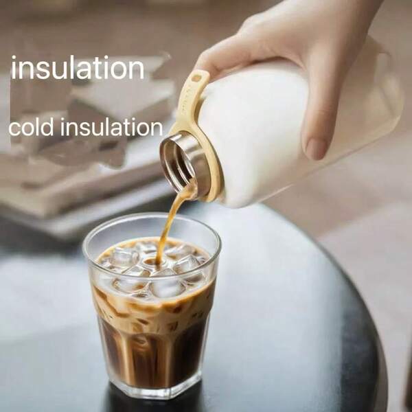 Edelstahl Milchbecher, doppelwandig isolierter Vakuumbecher, für Zuhause in der Küche, unterwegs Kalt- und Warmgetränke, Sommer- und Wintertrinkutensilien, wiederverwendbar, das perfekte Geschenk für Freund/in, Paare, Familie, Ehefrau/-mann, beste Freunde