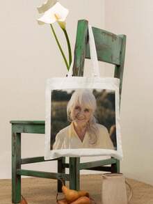 Custom Tote Bag-Personalized Photo Collage Tote Bag-Personalized Gift For With Photo-Tote Bag-Canvas Tote Bag-Cute Tote Bag-Large Tote Bag - Beige - View 3