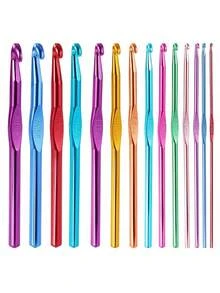 1 Set Crochet Kit, Includes Easy-To-Organize Storage Box, Multiple Combinations, Suitable For Beginners And Experts, Creative Craft DIY Knitting Tools (Random Color)