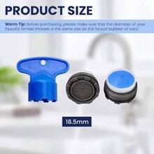 Bathroom Faucet Aerator 137401 - Performance Aerator, 1.5 Gpm Faucet Aerator, Faucet Flow Restrictor Service Kit With Aerator Key18.5MM - 18,5MM - Xem 7