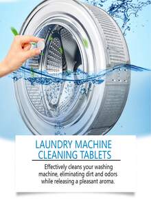 JAYSUING Washing Machine Cleaner Effervescent Tablets, Deep Cleaning Removes Odor And Residue