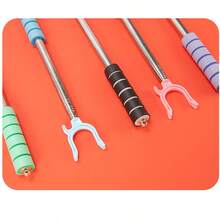 1pc Stainless Steel Retractable Clothes Hanger, Mini Collapsible Drying Rack With Expandable Design, Convenient For Hanging Clothes And Laundry Line