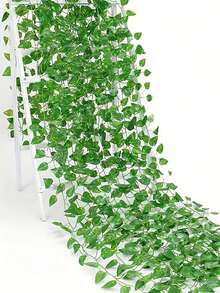 1/6/12/24pcs 6.9ft Ivy Garland Strands Artificial Fake Ivy Leaves Greenery Leaves Hanging Vines Plant Leaves Garland Home Garden Poison Ivy Costume,Artificial Plants,Rose, Decorative Style,Party And Holiday Decorations,Bedroom Accessories Decorations,Mother's Day Decorations, Spring Decorations,Valentine's Day Decorations - B - View 8