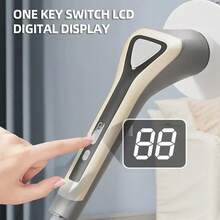 Cepillo de limpieza eléctrico giratorio para ducha con cabezales de cepillo reemplazables y mango extensible ajustable y desmontable