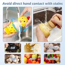 Silicone Egg Brush Cleaner,Multipurpose Fresh Eggs Fruit And Vegetable Rotating Scrubber Tool,And Sisal Wooden Brush With Ceramics Holder Reusable Cleaning Tools For Cleaning Eggs&Amp;Vegetables, Pans - 白色 - 查看 5
