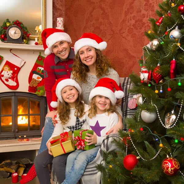 Christmas Hat, Short Plush Christmas Hat, Thickened Christmas Hat, Christmas Hat For Adults And Children, For Family, Company, And Friends' Gatherings, Christmas Decoration Item