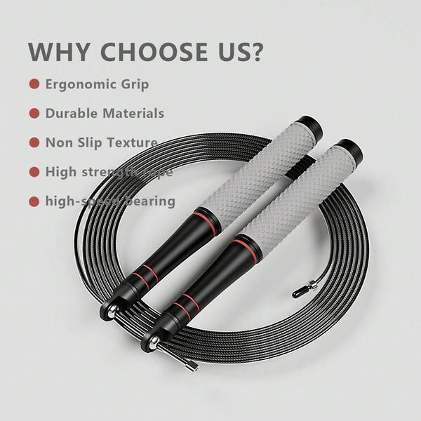 MOGOLD 1 set Corde à sauter MOGOLD avec poignée antidérapante en nid d'abeille, corps de corde haute résistance et résistant à l'usure pour l'entraînement professionnel de fitness et de vitesse