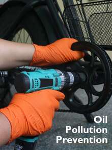 20 piezas Guantes de nitrilo desechables, con textura de diamante para un agarre mejorado, doble y protección reforzada, multiusos para cocina, herramientas y cuidado personal