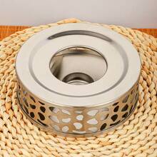 قطعة واحدة من دفاية إبريق الشاي، دفاية من الفولاذ المقاوم للصدأ، لوازم فن الشاي الراقية، هدية مثالية، من الفولاذ المقاوم للصدأ السميك، متينة وطويلة الأمد، طقم شاي من الفولاذ المقاوم للصدأ، دفاية الشاي، تشمل حامل شمعة صغير وموقد، سخان إبريق الشاي المعدني، حامل شمعة من الفولاذ المقاوم للصدأ. مناسب لإبريق الشاي الزجاجي، وإبريق الشاي الفولاذي، وإبريق الشاي الخزفي، وغيرها من الحاويات المقاومة للحرارة. يستخدم لتسخين الشاي والقهوة والحليب. دفاية إبريق الشاي عالمية.