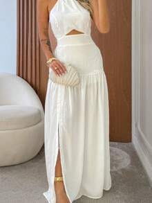 Camila Dress – Sensory Elegance In Marrant | Modern Cut & Perfect Fit I Thin Straps Crossed At The Back I 2025 I New Year/Christmas - 白色 - 查看 2