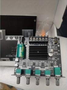 2.1声道音频功率放大器板，50W*2+100W，带高低音控制，适用于DIY音箱和家庭影院系统