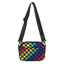 Small Checkered Crossbody Bag Or Purse Black And White Check Purse For Women Mens Checker Fanny Pack Or Shoulder Bag Small Nylon Crossbody Bags For Women, Anti Theft Travel Purses Handbag Shoulder Bag, Cute Cross Body Wallet   Small Messenger Bags Checkered Crossbody Bag For Women Small Cute Purses  Shoulder Handbags Wide Strap Gift For Mother Wife Mom - 彩色 - 查看 6